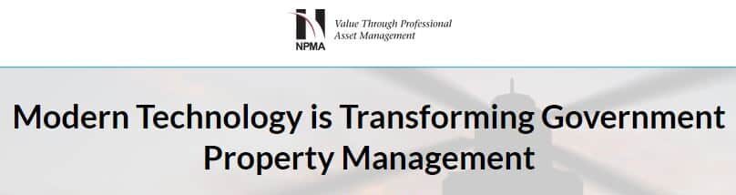 Modern Technology is transforming Government Property Management
